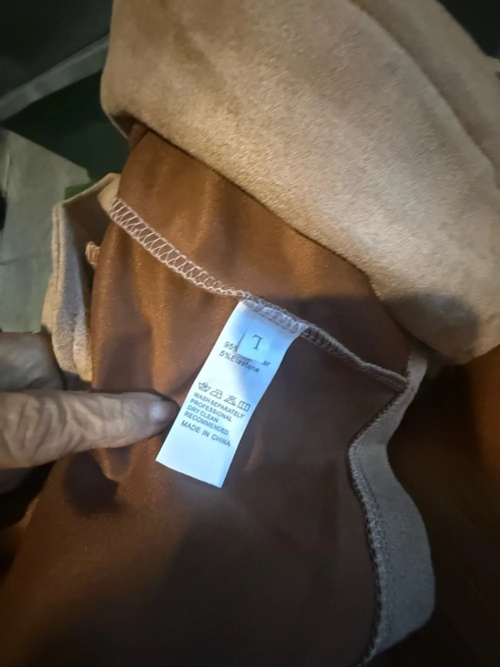 Fringe Suede Crop Jacket - Tan p71 - Picture 5 of 5